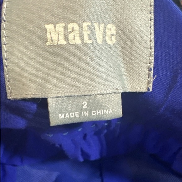 Maeve by Anthropology Elegant Blue Women's Top with Lace Detailing - Picture 4 of 8